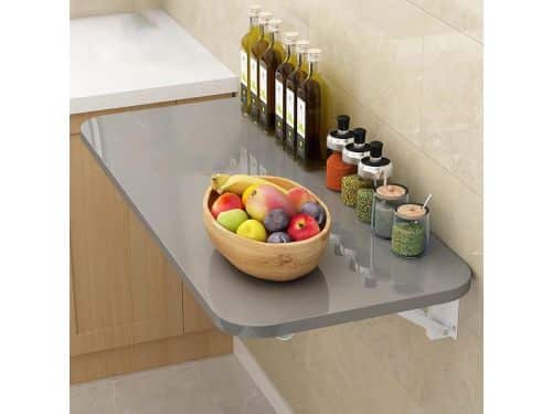 Houten Klaptafel - Wandbureau Opklapbaar - Ruimte Besparen - Sterke
