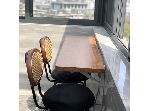 Houten Klaptafel - Wandmontage Tafel - Ruimte Besparen - Milieuvriendelijk