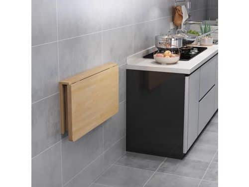 Houten Klaptafel - Wandmontage Tafel - Ruimte Besparen - Opvouwbaar