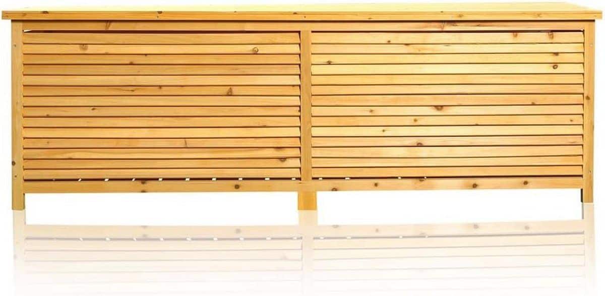 houten opbergbox met inklapbaar deksel regenbestendige tuinkist 170 x