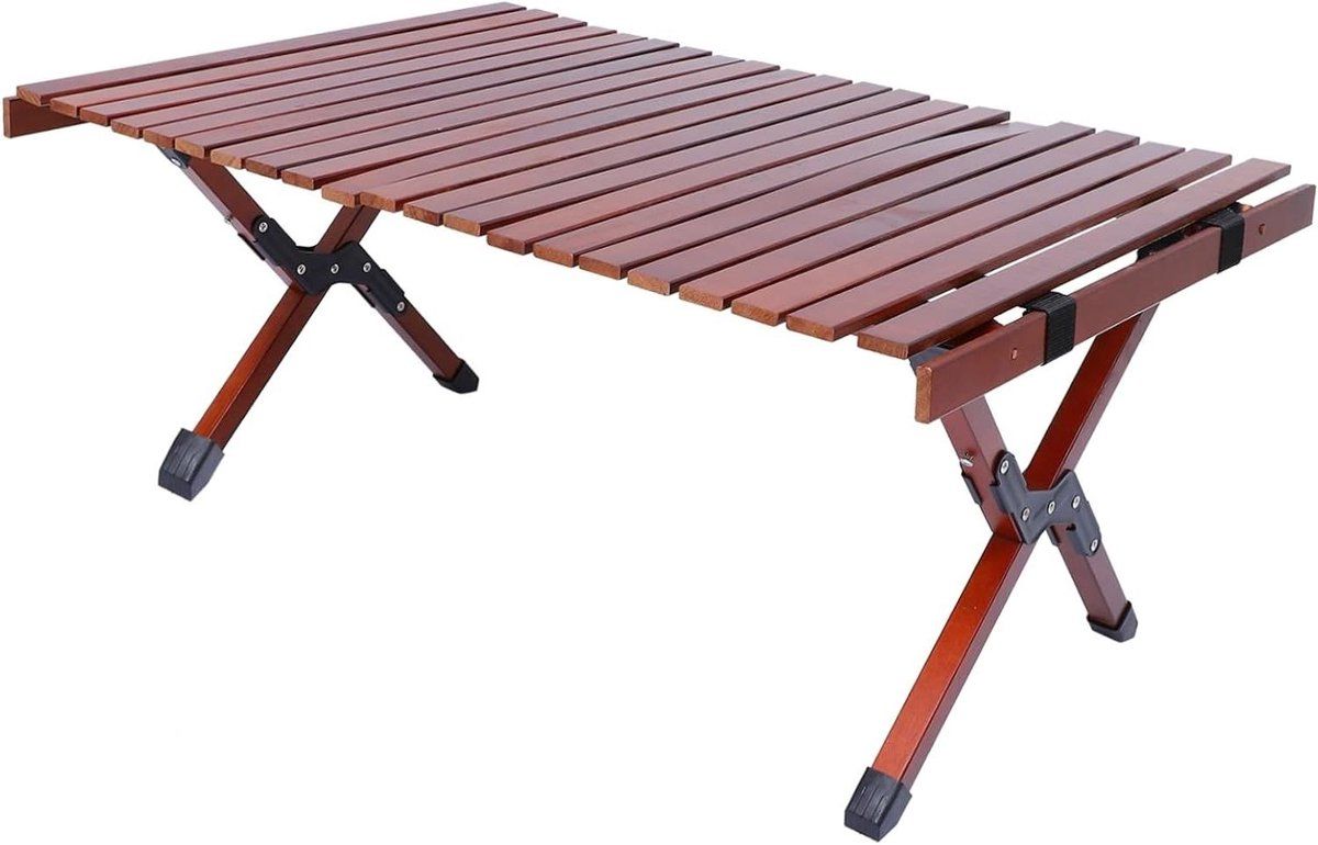 houten picknicktafel klaptafel buiten gezellig tafelen lichtgewicht