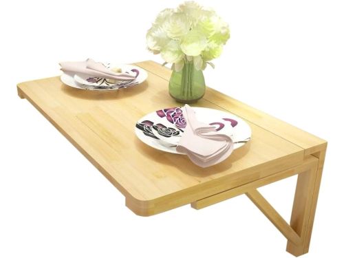 Houten Wandtafel - Klaptafel Vouwtafel - Ruimte Besparen - Massief