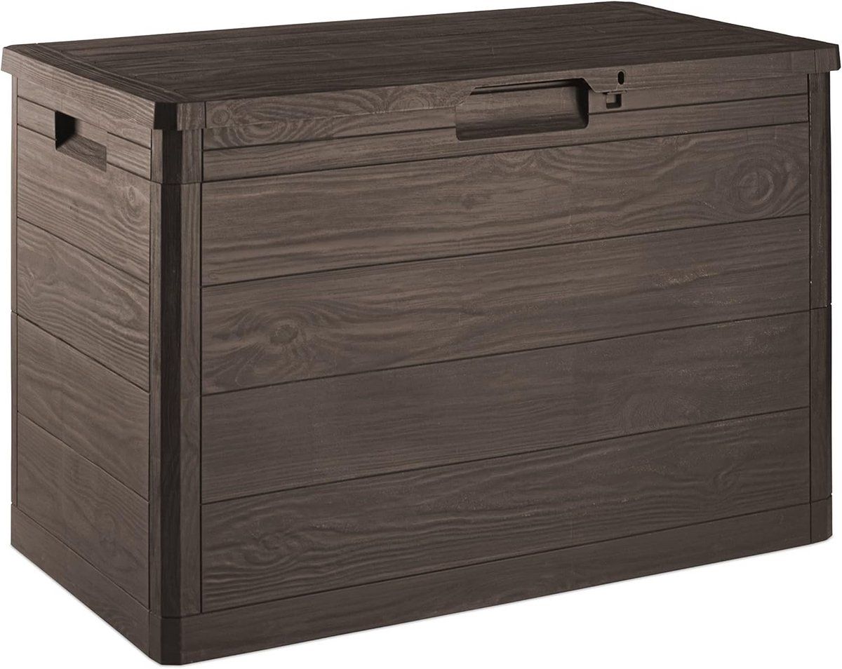 houtlook opbergbox buiten & binnen weerbestendige gereedschapskist 160l