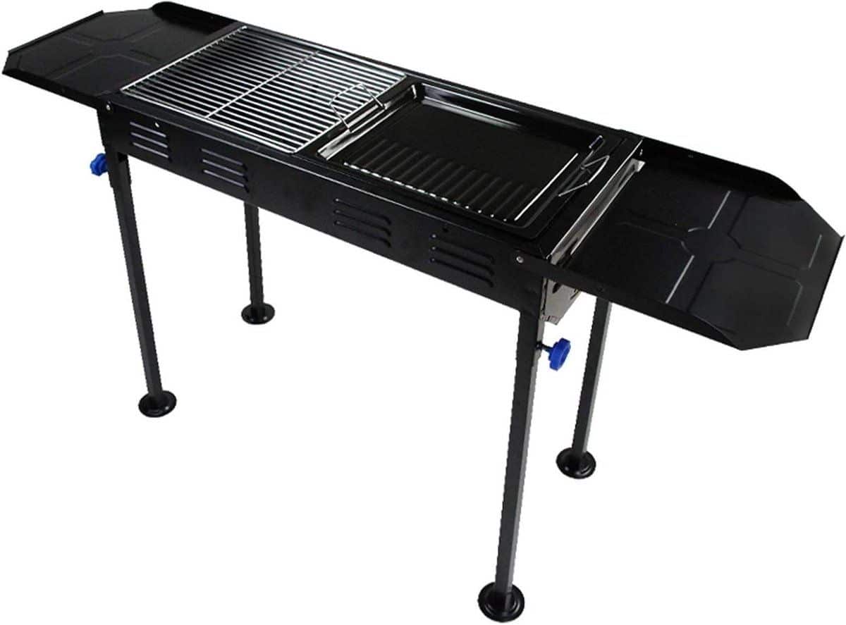 houtskool barbecue bbq grill buiten koken met
