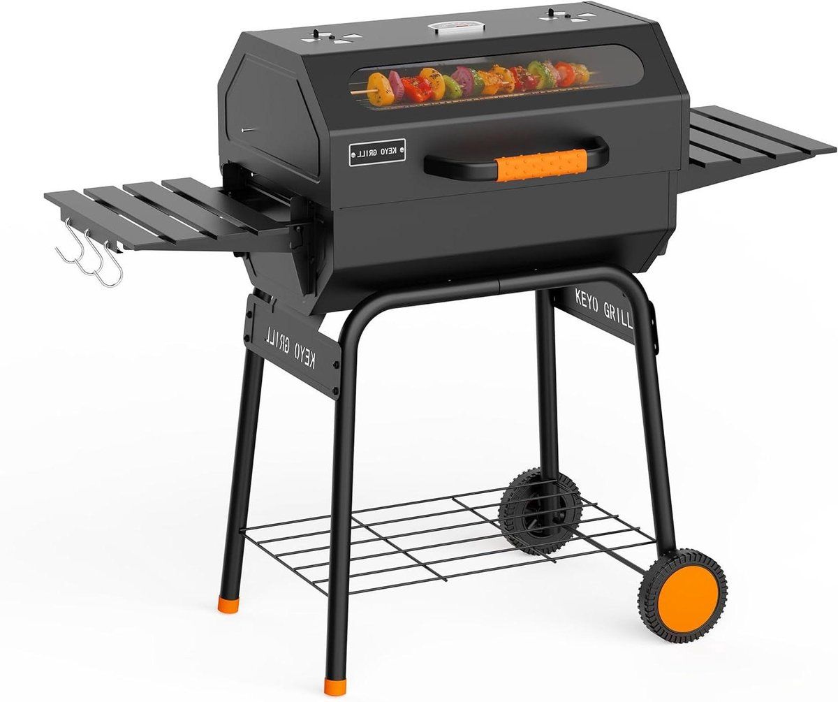 houtskool barbecue bbq grill vrijstaand buiten koken