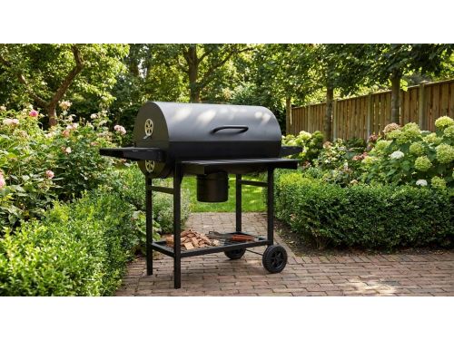 Houtskool Barbecue Grillwagen XXL - House&Garden Premium BBQ met Deksel