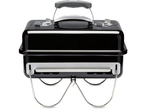 Houtskool BBQ Draagbaar - Compacte Barbecue met Deksel, Inklapbare Poten