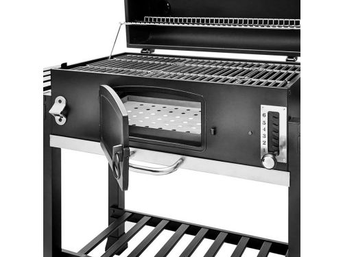 Houtskool BBQ Smoker Grillwagen XXL - Staande Barbecue Rookoven met