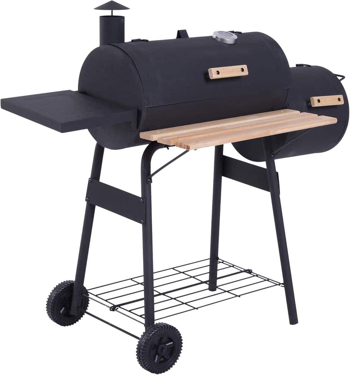 houtskool grill bbq smoker buiten koken dubbele