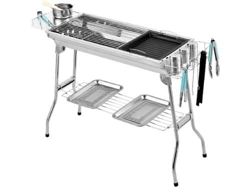 Houtskool Grill - Opvouwbare BBQ - Buiten Koken - Groot