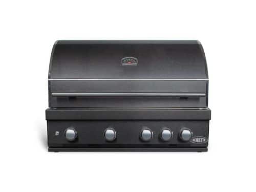 Imperatore Nero Gasbarbecue 4 Burners Built-In Gun Metal