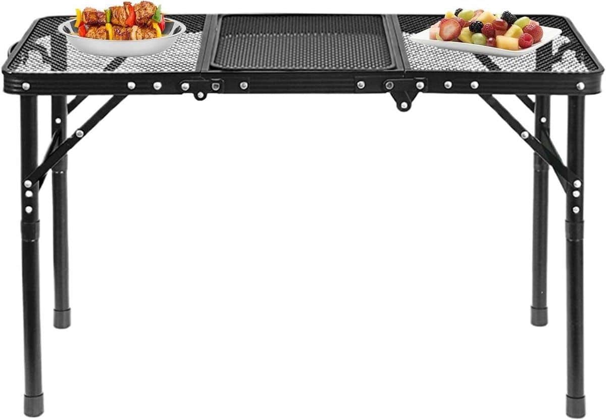 inklapbare tafel klaptafel buiten outdoor activiteiten verstelbare