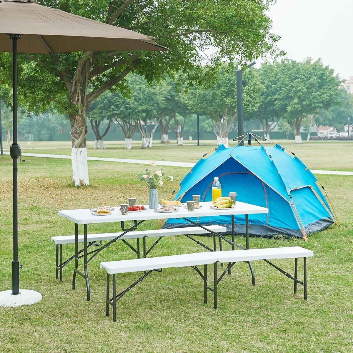 inklapbare vouwtafel klaptafel tuin buitenactiviteiten weerbestendig hdpe