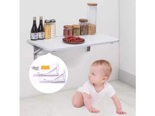 Inklapbare wandtafel - Klaptafel eettafel - Ruimtebesparend werken - Robuuste