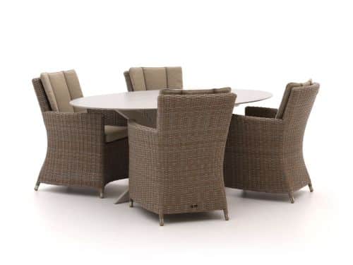 Intenso Adriano/Furato ellips 200cm dining tuinset 5-delig - Laagste prijsgarantie!