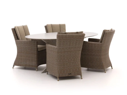 Intenso Adriano/Furato ellips 200cm dining tuinset 5-delig - Laagste prijsgarantie!