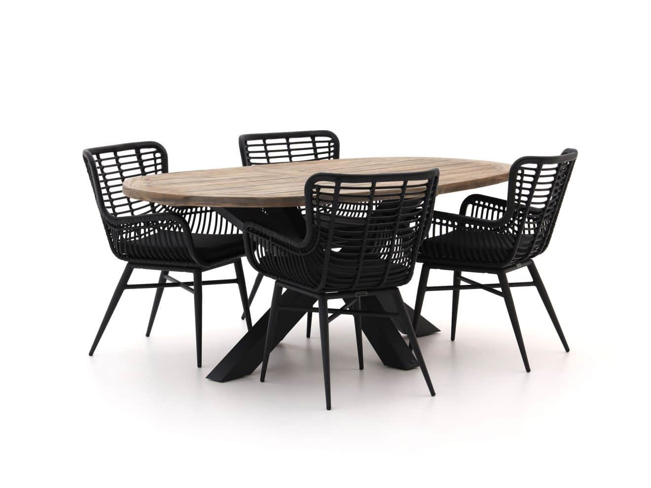 intenso asti/rough y ellips 200cm dining tuinset 5 delig laagste prijsgarantie!