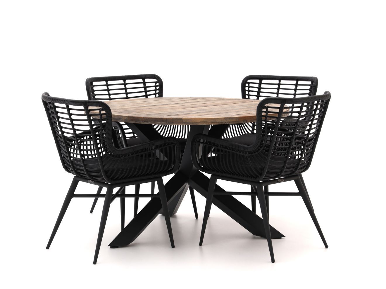 intenso asti/rough y Ø120cm dining tuinset 5 delig laagste prijsgarantie!
