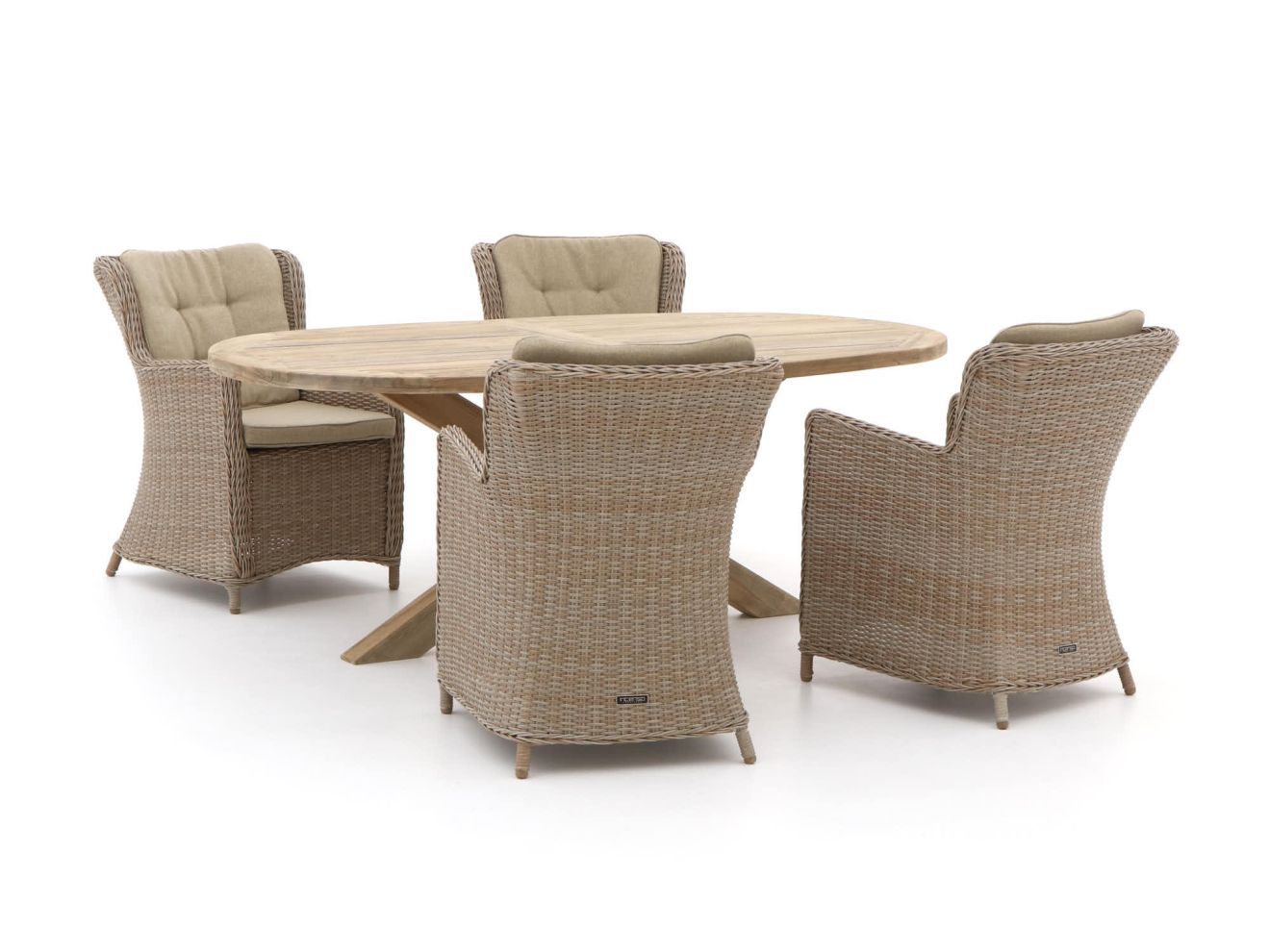 intenso milano/rough y ellips 200cm dining tuinset 5 delig laagste prijsgarantie!