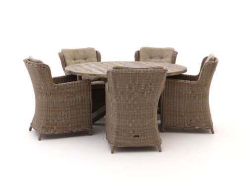 Intenso Milano/ROUGH-Y ø 150cm dining tuinset 6-delig - Laagste prijsgarantie!