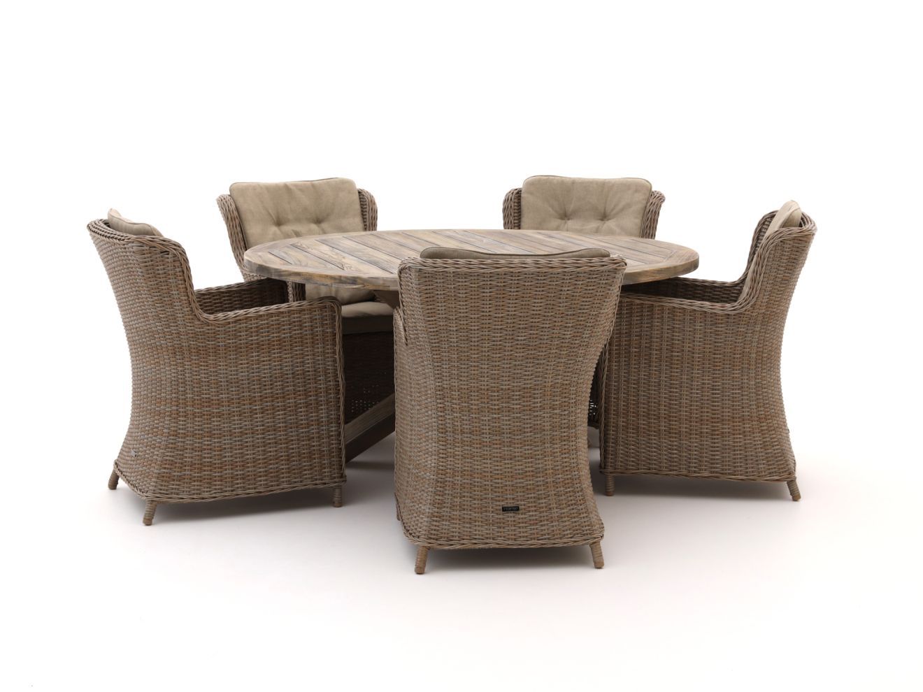 intenso milano/rough y ø 150cm dining tuinset 6 delig laagste prijsgarantie!