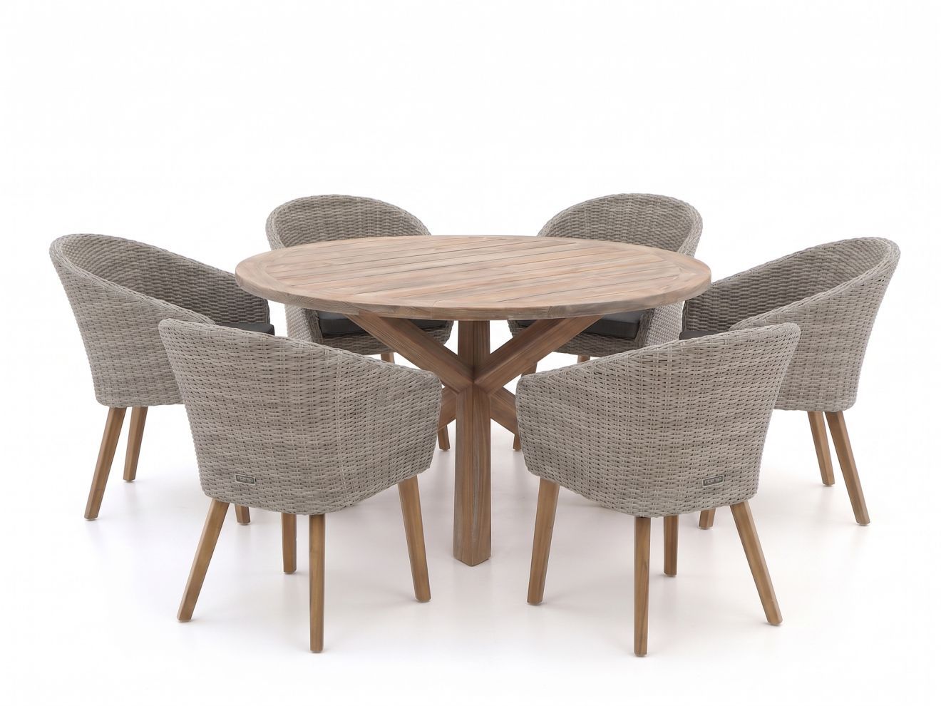 intenso tropea/rough y ø150cm dining tuinset 7 delig laagste prijsgarantie!