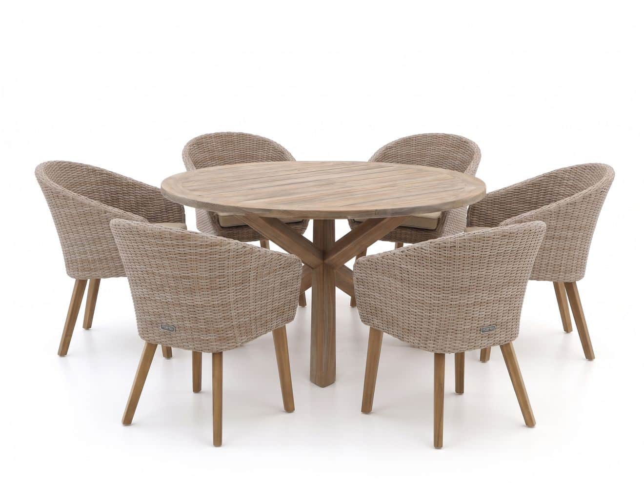 intenso tropea/rough y ø150cm dining tuinset 7 delig laagste prijsgarantie!