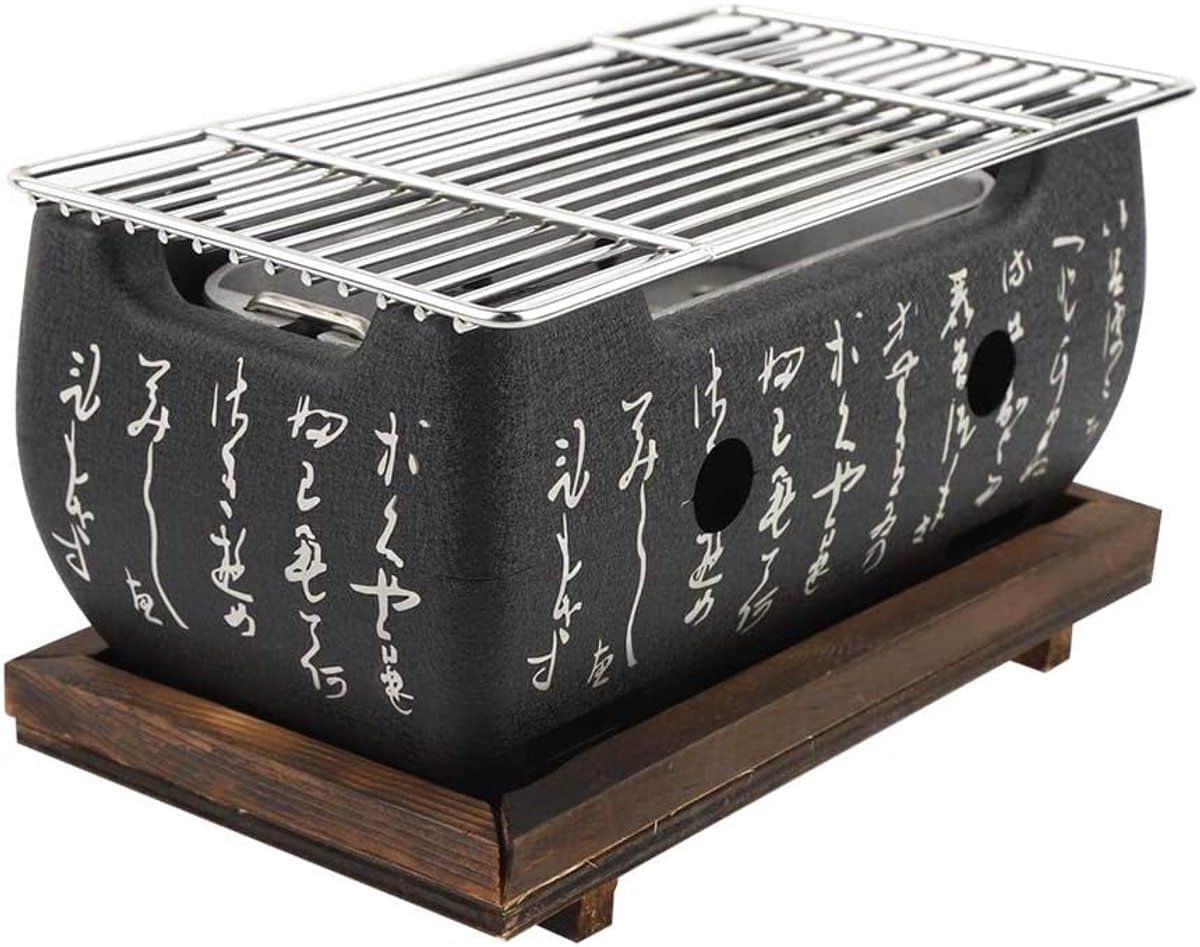 japanse houtskool bbq rechthoekige grill oven buiten koken