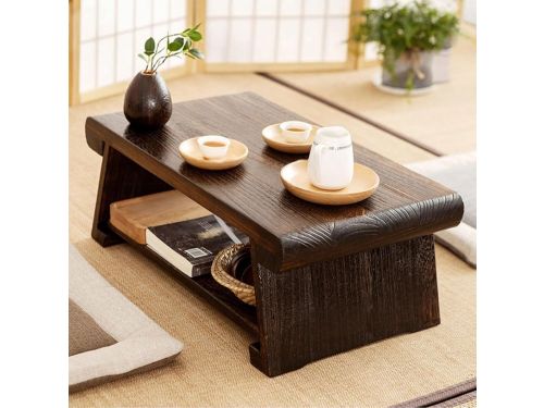 Japanse Stijl Tafel - Houten Klaptafel - Veelzijdig Gebruik