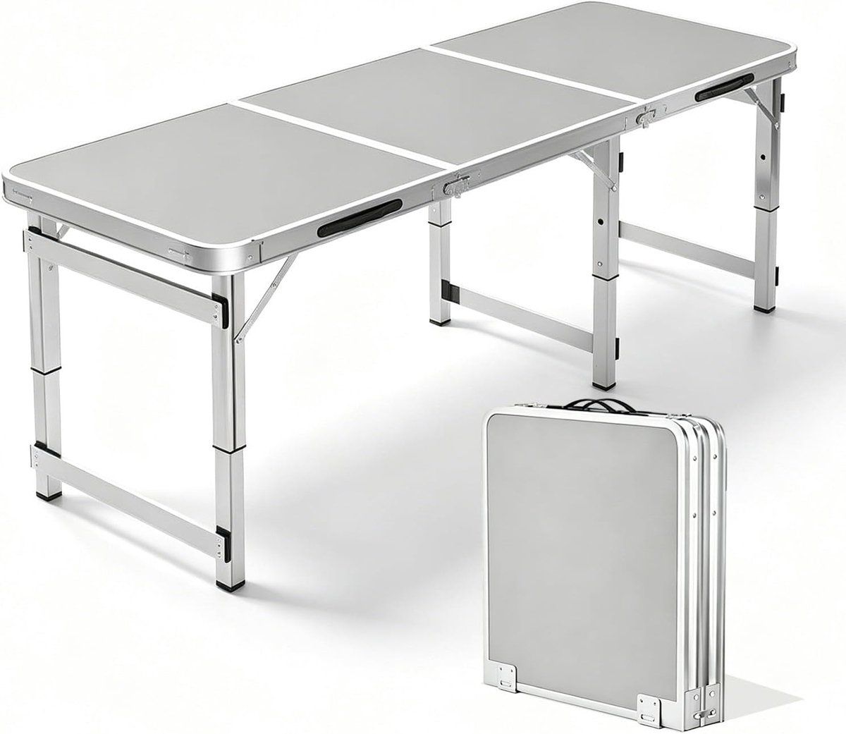 kampeertafel klaptafel buiten picknicken en kamperen 3 niveaus