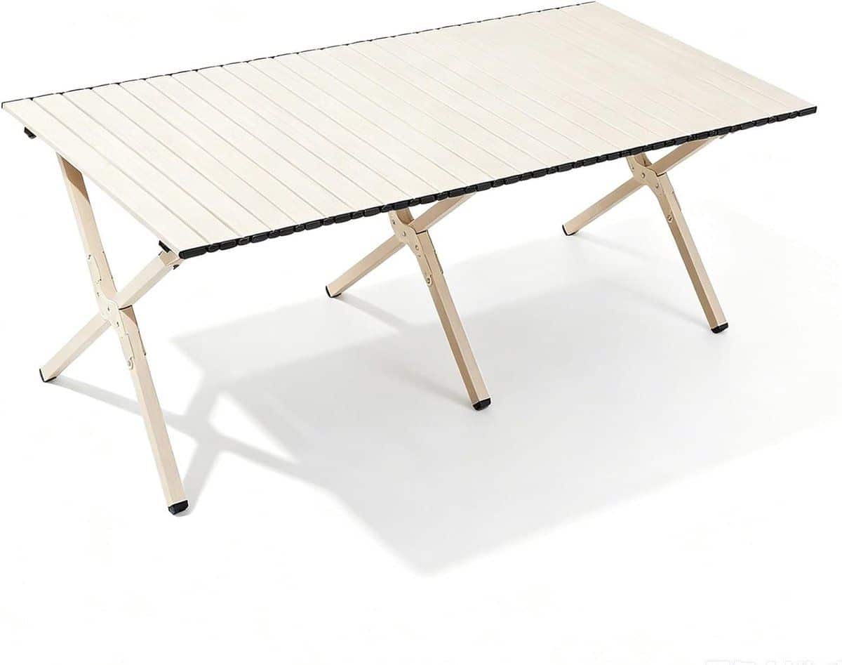 kampeertafel klaptafel buitenactiviteiten koolstofstaal 60x60x43cm