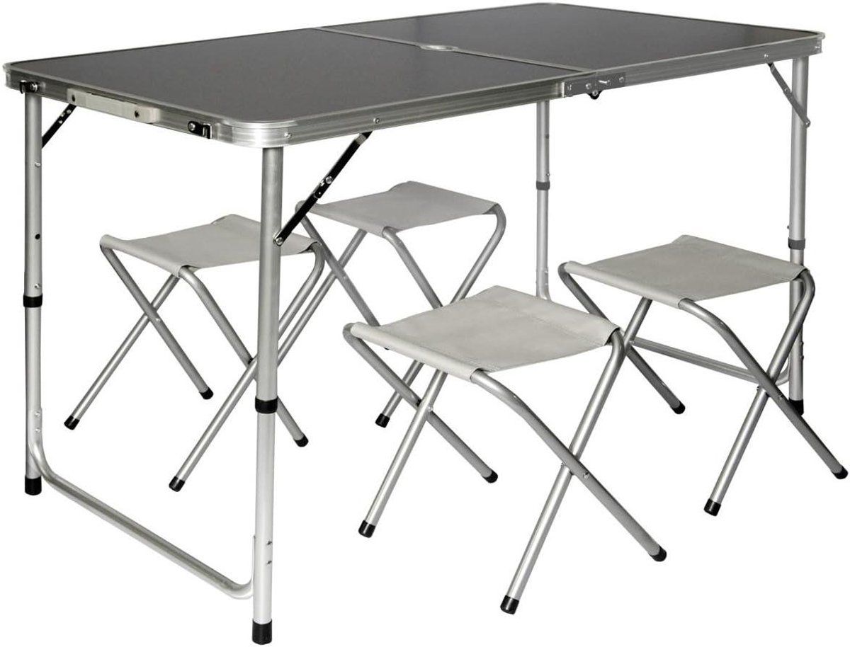 kampeertafel met krukken klaptafel set outdoor activiteiten