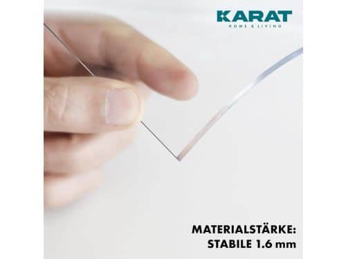KARAT matte tafelfolie met rechte rand - tafelkleed op maat