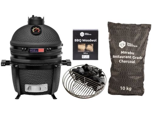 Keij Kamado BBQ Startersset - Legend Compact Black 15 inch