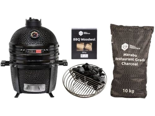 Keij Kamado BBQ Startersset - Pro Compact Black 15 inch