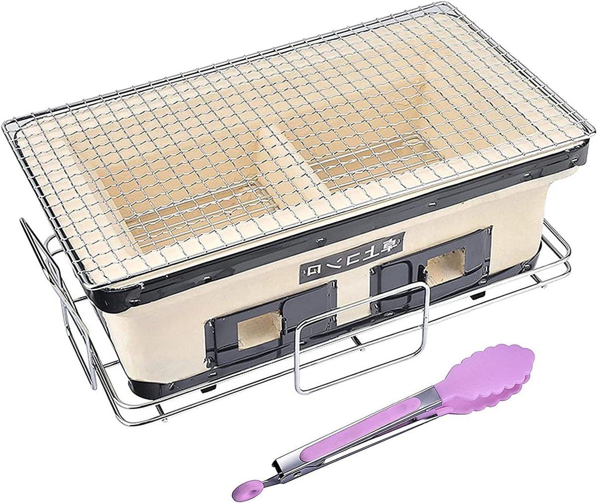 keramische houtskoolgrill japanse bbq buiten koken draagbaar