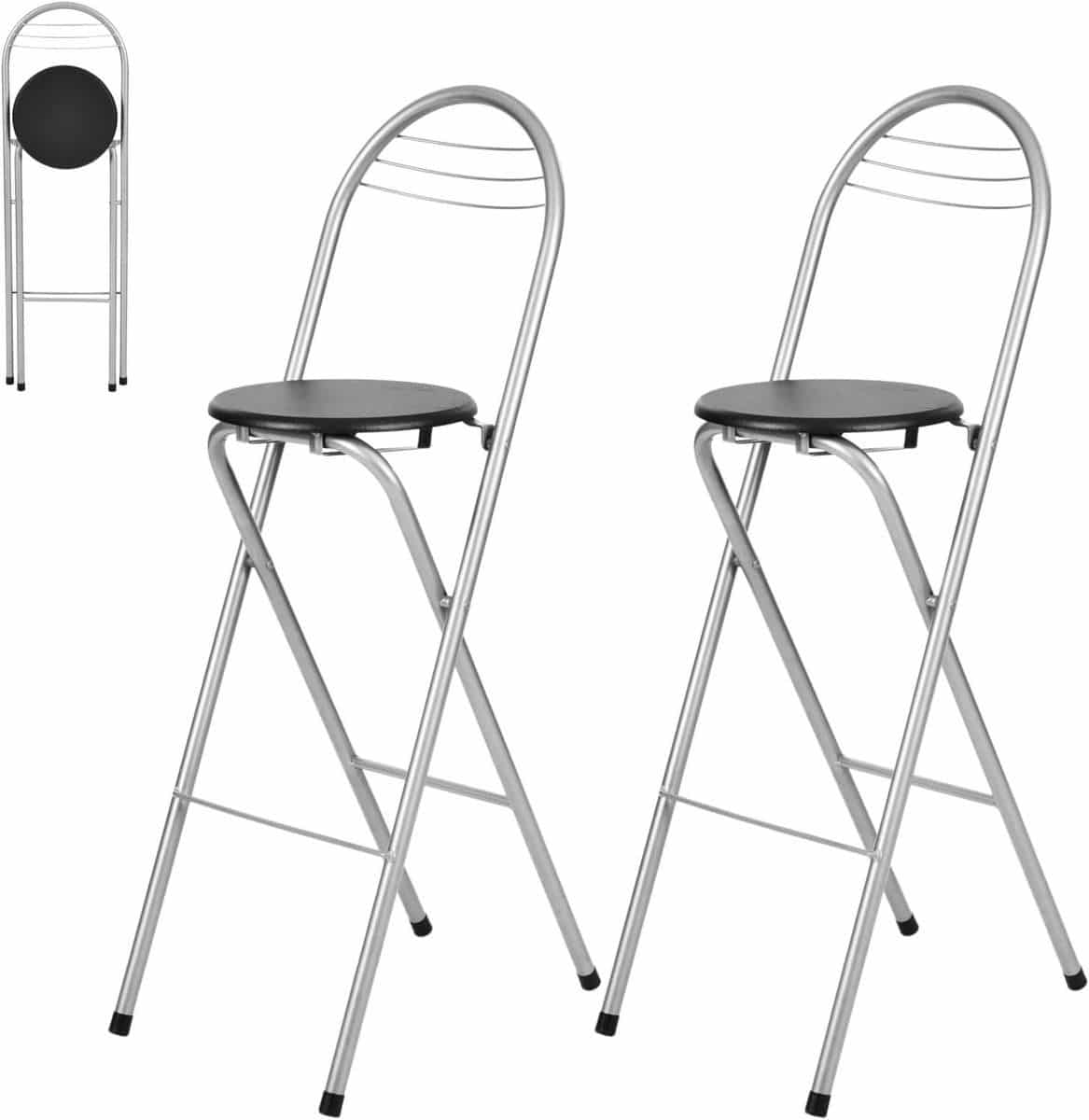 klapkrukken met rugleuning opvouwbare barstoelen flexibel zitten
