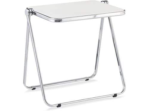 Klaptafel Acryl - Bijzettafel Inklapbaar - Thuiswerken Kleine Ruimte
