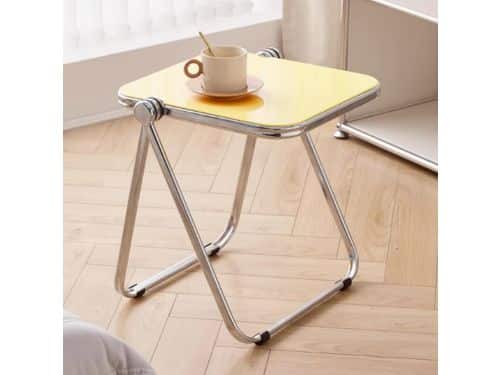 Klaptafel Acryl - Bijzettafel Snacktafel - Ruimte Besparen - Geen