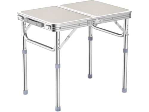 Klaptafel Aluminium - Draagbare Tafel - Buitenactiviteiten - Verstelbare Poten