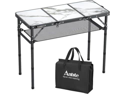 Klaptafel Aluminium - Drievoudige Tafel - Buitenactiviteiten - In hoogte
