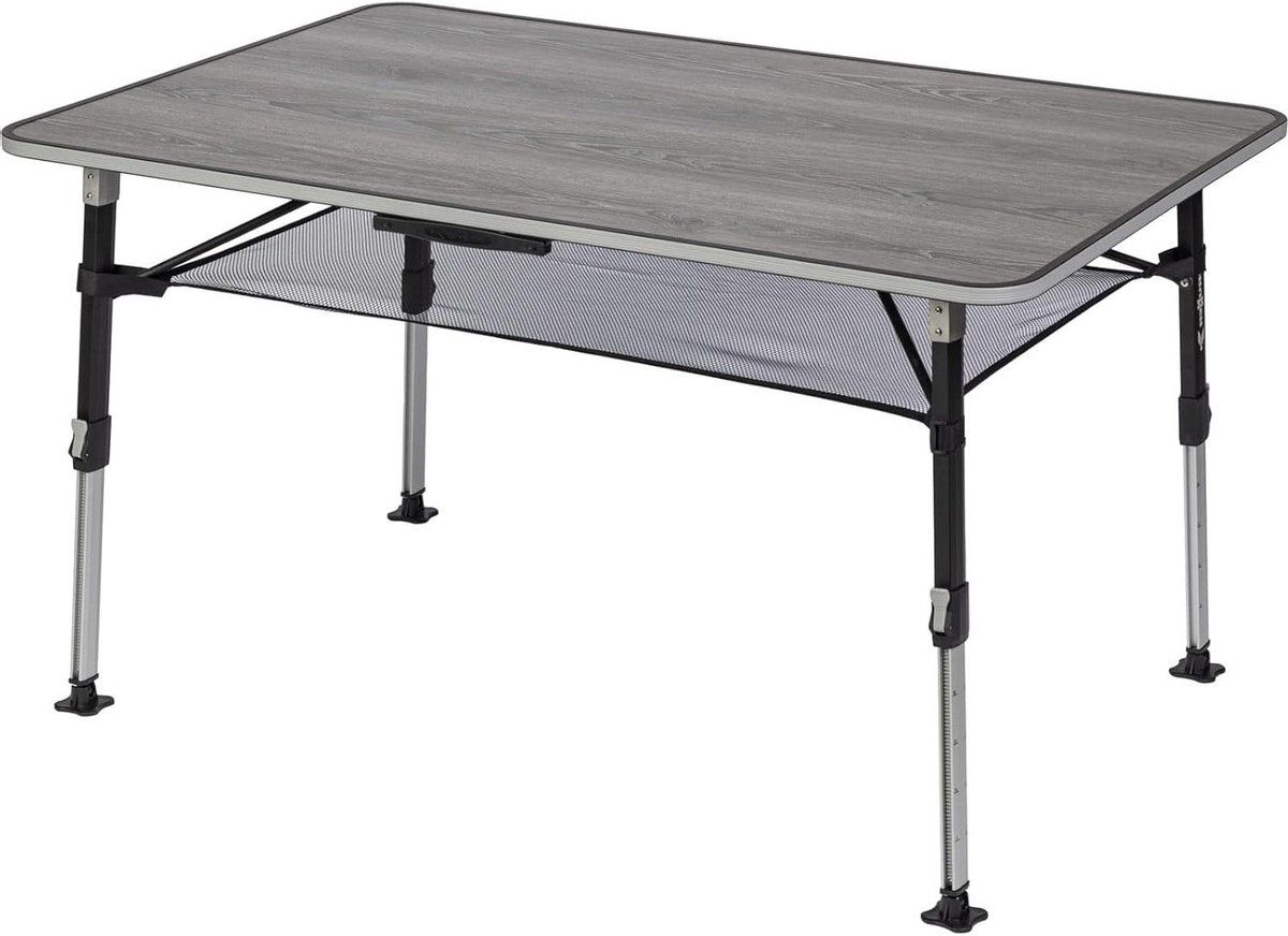 klaptafel aluminium kampeertafel koffer buiten zitten in