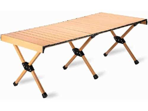 Klaptafel Aluminium - Kampeertafel Oprolbaar - Buiten Genieten - Lichtgewicht