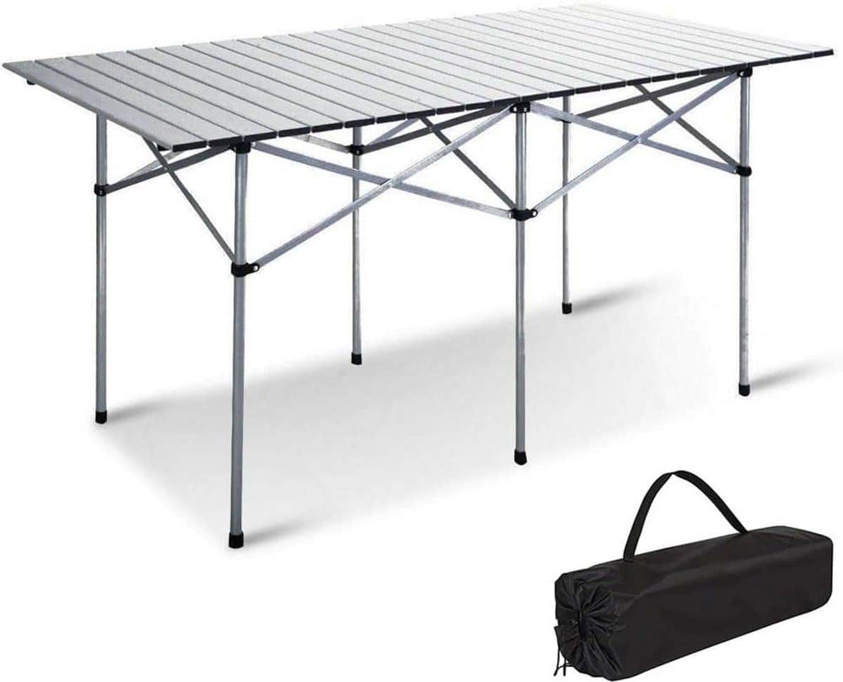 klaptafel aluminium roltafel opvouwbaar picknick en kamperen