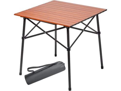 Klaptafel Aluminium - Roltafel Vierkant - Buitenactiviteiten - Waterproof Tafelblad