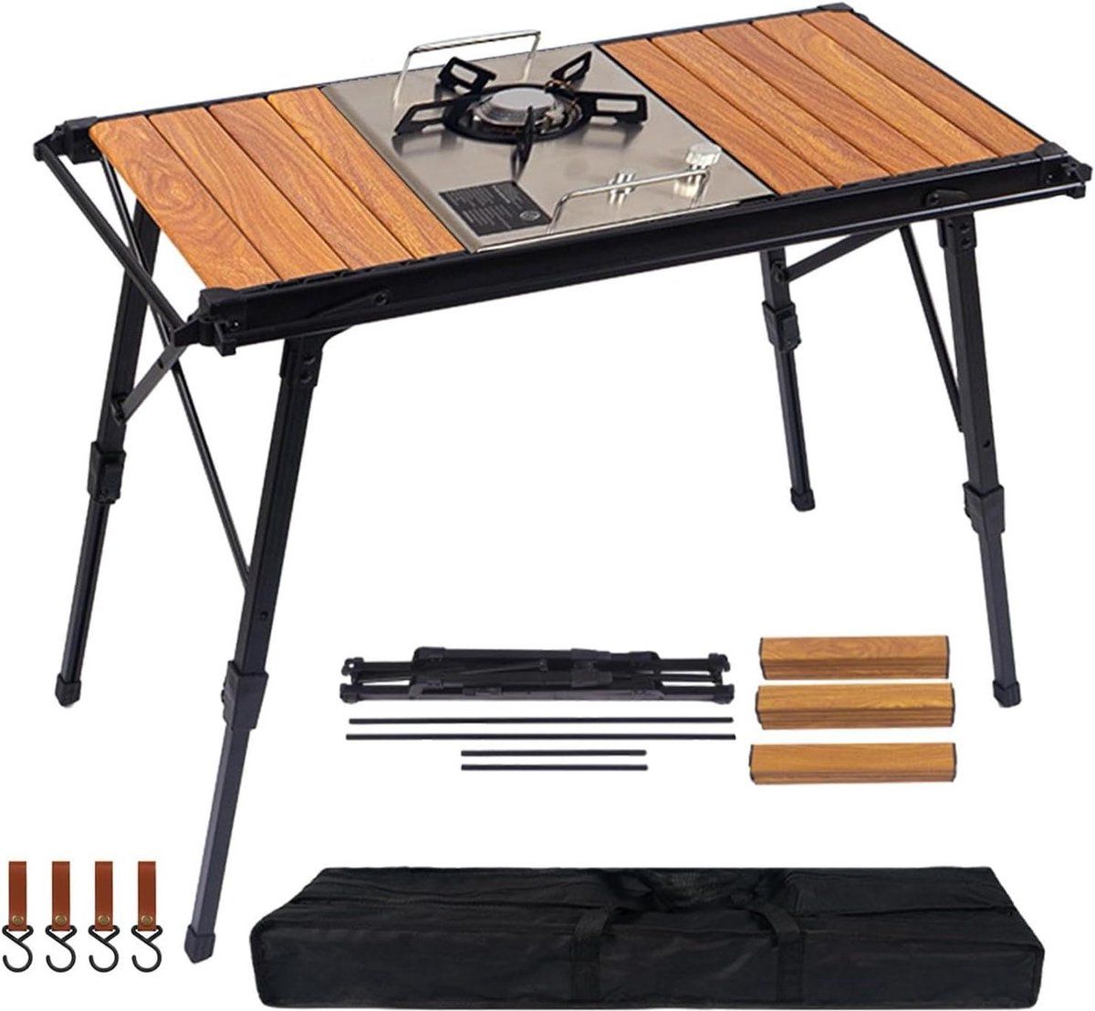 klaptafel aluminiumlegering picknicktafel outdoor buitenactiviteiten organiseren verstelbare