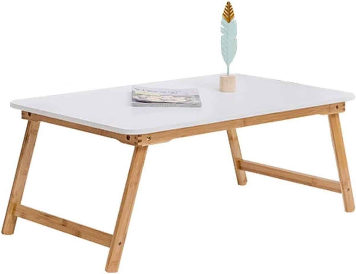 klaptafel bedtafel laptop gebruik opvouwbaar bamboe