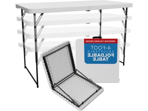 Klaptafel - Bijzettafel - Feestelijke Bijeenkomsten - Verstelbaar tot 4