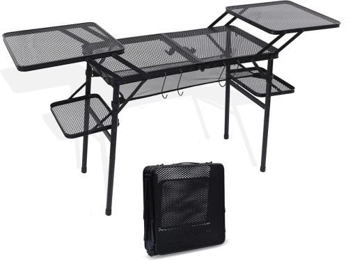 Klaptafel Buiten - Compacte Tafel - Kamperen Grillen - Vier