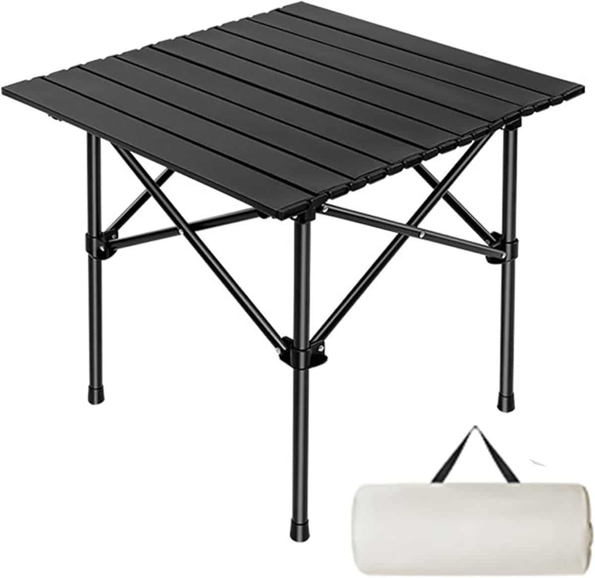 klaptafel buiten kampeertafel dineren picknick eten hoge